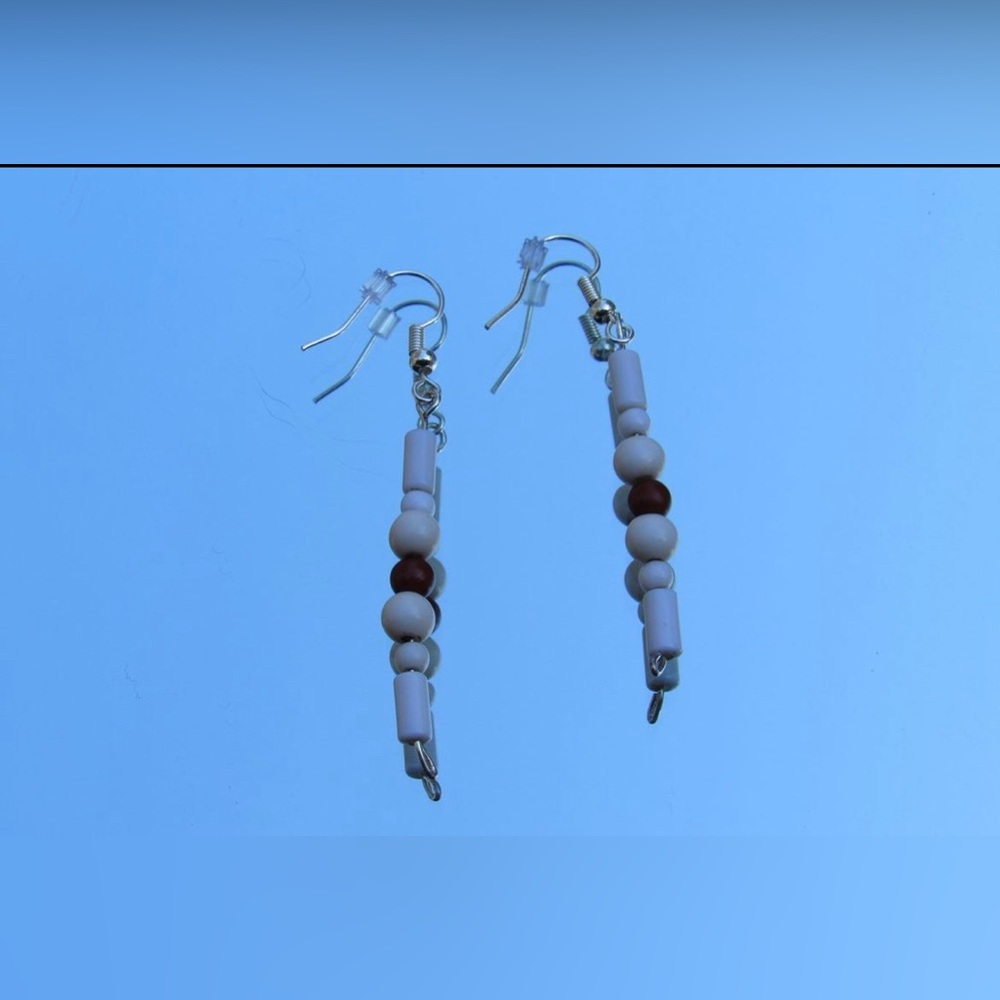 Up cycled vintage beaded earrings